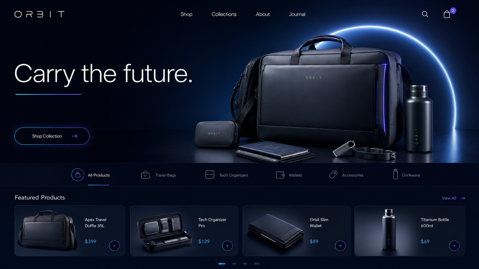 Orbit Commerce homepage